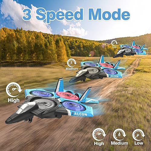 IDEA13 Drone RC Plane for Beginners, Headless Mode, 360° Rotation, 3 Speed Modes, RC Quadcopter Drones with 2 Batteries, Gift for Beginners