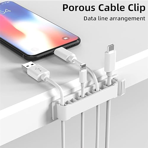 Cable Management, Cable Organiser, Cable Clips 2 PCS, Electrical Equipment Cord Organiser Desk Accessories Electrical Cable & Wire Management for TV PC Laptop Ethernet Cable, Home Office Accessories