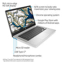 HP Chromebook 14-inch HD Laptop, Intel Celeron N4000, 4 GB RAM, 32 GB eMMC, Chrome (14a-na0010nr, Mineral Silver)