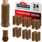 Chair Leg Socks X-PROTECTOR – 24 PCS Furniture Socks – Chair Covers for Legs 25-50 mm - Chair Leg Floor Protectors – Brown Hardwood Floor Protectors – Knitted Chair Feet Socks – Shape Doesn't Matter!