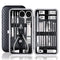 Morovan Manicure Set Nail Clippers Stainless Steel Manicure Kit Nail Tools Grooming Kit for Women Men Travel Nail Kit (19pcs-black)