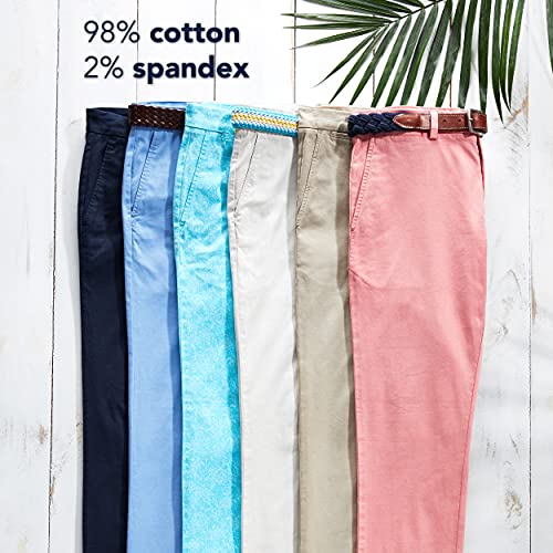 vineyard vines Men's Chino Breaker Pant with New Slim Fit Cut, Jetty Red, 33W x 32L