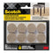 Scotch Mounting, Fastening & Surface Protection SP802-NA Felt Pads Premium Quality, by 3M, for Protecting Floors, Round 1 in. Diameter, Beige, 32 Pack