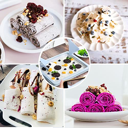 Instant Ice Cream Maker,Rolled Ice Cream Maker, Soft Serve Ice Cream maker,Perfect for Frozen Yogurt, and More! Food grade stainless steel ice cream roll machine for home us.