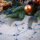 Pangda 65.6 Feet Christmas Tree Beads Garland Plastic Pearl Strands Chain for Christmas Wedding Decoration (Blue)