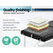 Zenses Massage Table 80cm Portable 3 Fold Aluminium Beauty Bed Black