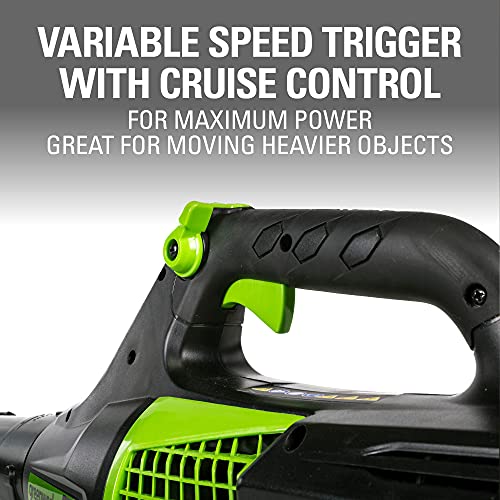 Greenworks 80V (145 MPH / 580 CFM / 75+ Compatible Tools) Cordless Brushless Axial Leaf Blower, Tool Only