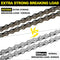 FITTOO Single Speed Bike Chain 1/2 x 1/8 Inch 114 Links, Extra Strong, 1 Speed Bicycle Drive Train with Chain Connector