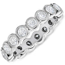 1.50 CT Diamond Eternity Ring 14K Gold Size 6