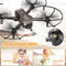 Q10 Mini Drone with Camera for Kids and Adults, 720P HD FPV Foldable Quadcopter with Gravity Sensor Mode, Headless Mode, 3D Flips, Voice and Gesture Control, Kids Gift Toys for Boys Girls,Black