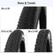 FITTOO Bike Bicycle Tire, Mountain Bike Rubber Tire, 26in, Great Traction, Fast Rolling, Long Lasting, Black with Carbon Steel Beads