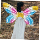 Abaodam 2pcs Symphony Angel Wings butterfly balloon fairy party decorations inflatable angel wings inflatable butterfly wings dancing party props aluminum foil girl supplies to fly