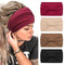 ETHEL Wide Headbands for Women, Non Slip Turban Fashion Hair Bands Sweat-Absorbent Headwrap Solid Color Hair Accessories Yoga Sports Head Bands Multicoloured Headband Elastic Hair Bands, 4 Pcs