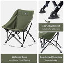 Naturehike Camping Chair, Free-Installation Upgraded Folding Portable Chair, Max Weight 120kg Widen and Enlarged Moon Chair for Outdoor Camping Fishing Picnic (Green)