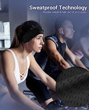 Navly Sleep Headphones, 10Hrs Sports Headband with Soft Cozy Earbuds Comfortable, Headphones Ultra-Thin HD Stereo Speakers Perfect for Sleep,Workout,Running,Yoga,Travel,Insomnia, Dark Black, A Size