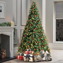 Mazam Christmas Tree 1.8M 6FT Xmas Tree Green Decorations with LED Light and Pine Cones