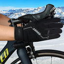 SOUKE Winter Cycling Gloves Men Women Thermal Touch Screen Padded Bike Gloves Water Resistant Windproof for Mountain Biking Running