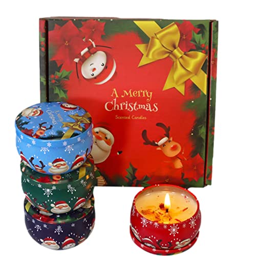 Christmas Candles Gift Set | Natural Home Scented Candles,Long Lasting Soy Candles Gifts for Women, Birthday Candles Aromatherapy Candle Generic