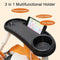 3 in 1 Stroller Cup Holder with Phone Holder and Snack Tray - Upgraded Rigid Frame, Non-Slip Clip, Universal Stroller Tray for Watch Video On The Go | Cup Holder, Stroller Accessories, Pram Cup Holder