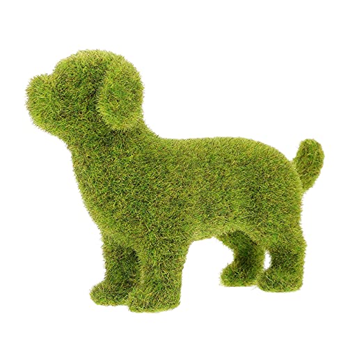 generic Artificial Moss Rocks Dog Shape Faux Green Moss Covered Stones Green Moss Balls Decorative Turf Flocking Animal Flocking for Flowerpot Plant Garden Lawn Crafts Wedding Decor