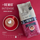 St Remio Intense Coffee Beans 500g. Medium Dark Roasted Bean. Arabica Strong Coffee Beans for Long Black, Latte, Cappuccino, Espresso Coffee Machines. Rainforest Alliance Certified Roasted Coffee