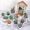 20 Pcs Artificial Succulent Plants Artificial Mini Fake Plant for Lotus Landscape Decorative Garden Arrangement Decor