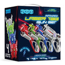 Play22 Laser Tag Sets Gun Vest - Infrared Laser Tag Set 4 Guns 4 Vests - Laser Tag Gun Toys for Indoor Outdoor - Laser Tag Game Set Best Gift Boys Girls - Original