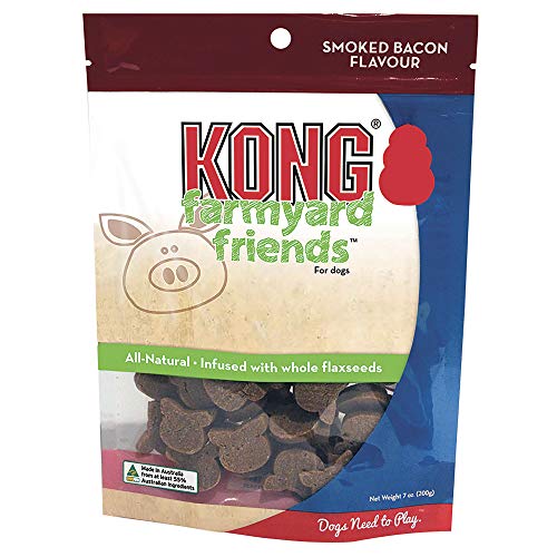 KONG - Farmyard Friends - All Natural Dog Treats (Best Used with KONG Classic Rubber Toys) - Smoked Bacon