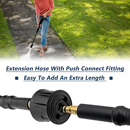 DERASL 10M High Pressure Extension Hose,Connectors Quick Connect for High Pressure Cleaner K2 K3 K4 K5 K6 K7