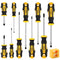 HORUSDY 11-Piece Screwdriver Set, Magnetic Screwdrivers 5x Phillips and 5x Flat Head Tips for Fastening and Loosening Seized