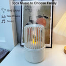 SISETOP USB Essential Oil Diffuser, 200ML Aroma Diffuser Air Humidifier with Music, Birdsong, Seawave Sound, Night Light, Aromatherapy Diffuser for Small Room, Spa, Yoga, Baby, Kids, Gifts, White