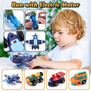 KODATEK Take Apart Toys, with Engine & Electric Screwdriver Tool, Assemble Your Own Retro Toys, STEM Building Learning Game, Kids Educational Toys Car Construction Set, Gift Guide for Kids