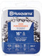 Husqvarna H37 16 Inch Chainsaw Chain, 3/8" Pitch, 050" Gauge, 56 Drive Links, Genuine Husqvarna Chainsaw Blade Replacement with Low Kickback and Low Vibration, Gray