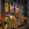 Christmas Garland, LED Christmas Tree Garland, Christmas Garland, 2.7m 200 Branches, Christmas Decoration Garland for Fireplace with Garden Stairs