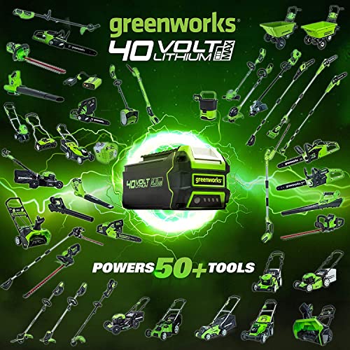 GreenWorks 24-Inch 40V Cordless Hedge Trimmer, 3Ah Battery, HT-240