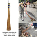 1 Piece of 32 inch Multi-Surface Sturdy Outdoor Authentic Coconut Leaf Broom Asian Heavy Duty Broom Thai Natural Coconut Leaf Broom (Country Rustic)