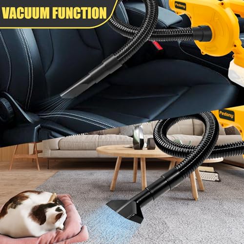 Cordless Leaf Blower for DEWALT 20V Max Battery,Electric Jobsite Air Blower,150CFM,Up to 180MPH,2-in-1 Handle Electric Blower and Vacuum Cleaner for Yard Cleaning/Snow Blowing(Battery Not Included)