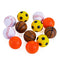 Chiwava 12 Pack 1.6 Inch Soft Rubber Foam Cat Toy Ball Sponge Sport Balls Kitten Interactive Toy Assorted Color