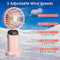 Mini Portable Fan, Mini Fan Personal Fan Handheld Fan USB Rechargeable Small Fan Foldable Desk Fan with 5 Speeds Ideal for Travel/Outdoor/Camping (Pink 02)