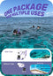 CAPAS Snorkel Mask Fins Set, Travel Size Snorkeling Gear for Adults with Short Adjustable Swim Fins, High Resistant Scuba Diving Mask and Dry Top Snorkel, Come with a Carrying Bag
