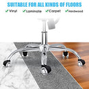 Office Chair Casters Wheelsï¼ˆSet of 5) - 2" Heavy Duty Mute Desk Chair Wheels Replacement 2200Lbs- Office Chair Wheels for Hardwood Floors- Universal Fit Wheels for Office Chair
