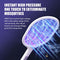 Life'bea Electric Fly Swatter Racket, Mosiller 2 in 1 Smart Bug Zapper with USB Rechargeable Base, 2000 mah,Powerful Mosquitoes Trap Lamp & Fly Killer for Home, Bedroom, Patio