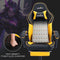 SUKIDA Yellow Gaming Chair Massage - Gamer Chair Adult Gamers Choice Size Cool Big People, PC Video Game Ergonomic Gamingchair with Footrest, Racing Office Computer Reclining Comfortable Recliner