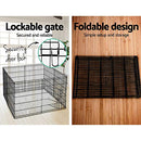 i.Pet 30" 8 Panel Pet Dog Playpen Rabbit Play Pen Playpens Fence Cage Cages Puppy Exercise Enclosure Crate Pets Barrier Portable Outdoor Indoor Run Gate Guinea Pig Heavy Panels Kennel