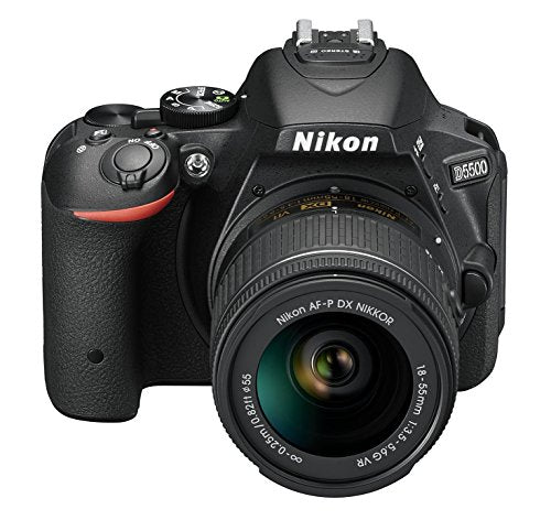 Nikon D5500 Digital SLR Camera - Black (24.2 MP, AF-P 18-55mm VR Lens Kit) 3-Inch LCD Screen - International Version (No Warranty)