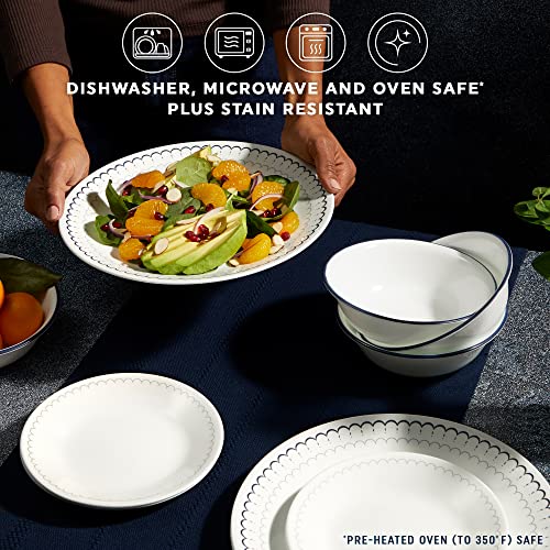 Corelle Vitrelle Dinnerware Set, Caspin Lace (18-Piece Set)