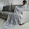 (Extra Large 150cm x 200cm , Gray) - Graced Soft Luxuries Oversized Softest Warm Elegant Cosy Faux Fur Home Throw Blanket 150cm x 200cm by, Grey Tie Dye