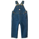 Carhartt boys Jean Denim Bib Overalls, Medium Wash Blue, 2 Years