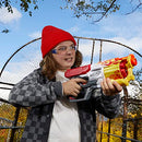 Nerf Mega CycloneShock Toy Blaster, Hotrod Color Style, 6-Dart Drum, 6 Nerf AccuStrike Mega Darts, Easy Priming (Amazon Exclusive)