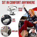 FORTEM Chair Cushion, Seat Cushion for Office Chair, Car Seat Cushion, Coccyx Orthopedic Pillow, Desk Chair Memory Foam Sitting Pillow, Washable Cover (Velour, Grey)